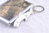 Bottle Opener Alloy Keychain And Opener Creative Fish Keychain 1 pc 2 in 1 Shark Shape Beer Opener Keyring Can Openers