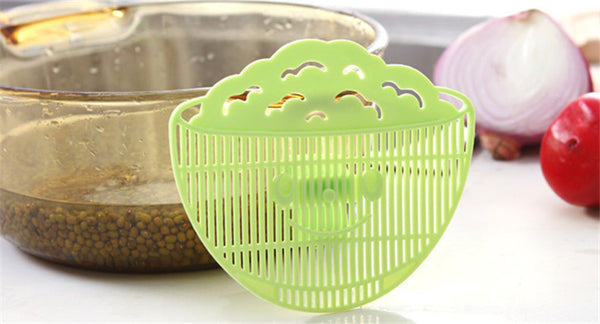 Leaf Shape Rice Wash Sieve Beans Peas strainer Cleaning colander Gadget Rice Washing Device kitchen cooking tools
