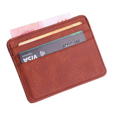 Fashion Women Lichee Pattern Bank Card Package Coin Bag Card Holder Travel Leather Men Wallets Women Credit Card Holder Cover