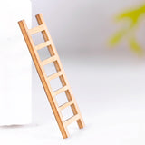 3pcs Mini Wooden Step Ladder Furniture Tools Fairy Garden Miniatures Decor Action Figurine DIY Micro Gnome Terrarium Gift