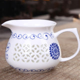 CJ261 Kung Fu 10 Pcs/Set Tea Set, Ceramic Tea cup, Blue and White TeaPot, Bone China, Tea Sea, Tea service