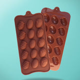 New Painted Eggshells Shaped Grade  Silicone Chocolate Mold For The Kitchen Baking Cake Tools Environmental Protection