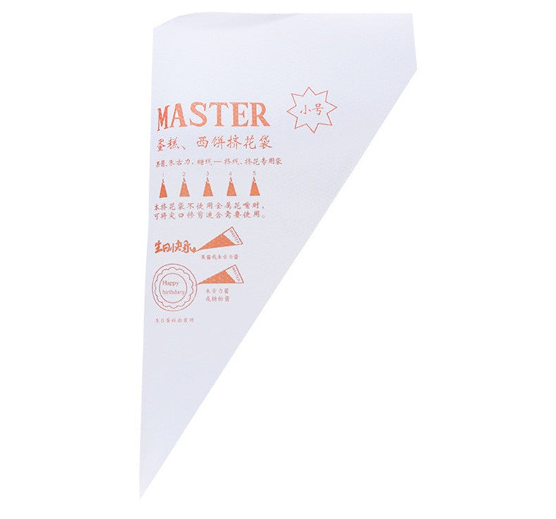 Disposable Piping Bag 100PCS Chocolate bag  Milking oil  Squeeze sauce Icing Fondant Cake Cream Decorating Pastry Tip Tool