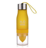 New Xmas Gift 650ml Water Bottle plastic Fruit infusion bottle Infuser Drink Outdoor Sports Juice lemon Portable Kettle