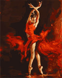Youth Dancers Digital Painting DIY Handpainted Oil Painting by numbers oil paintings chinese scroll paintings Home Decoration
