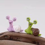 XBJ090 Mini 10pcs Couple snail Bottle decoration supplies moss micro landscape deco  Garden deco Creative handicrafts