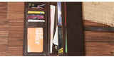 Long business and leisure hand holding High-quality cow leather multi-card purse Genuine Leather men's wallet