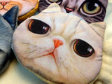 Coin Purses Wallet Ladies 3D Cat Dog Face Animal Change Money Bag Fashion Cute Small Zipper bag for Women Change Purse Pouch