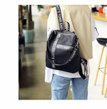Backpack Female  New Korean Wild School Wind Student Bag Casual Color Letter Backpack Travel Bag