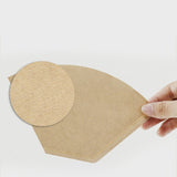 100 Pcs/Bag Wooden Original Hand Drip Paper Coffee Filter Espresso Coffee Filter Packs Tea Bag Strainer Green Tea Infuser