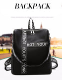 Backpack Female  New Korean Wild School Wind Student Bag Casual Color Letter Backpack Travel Bag