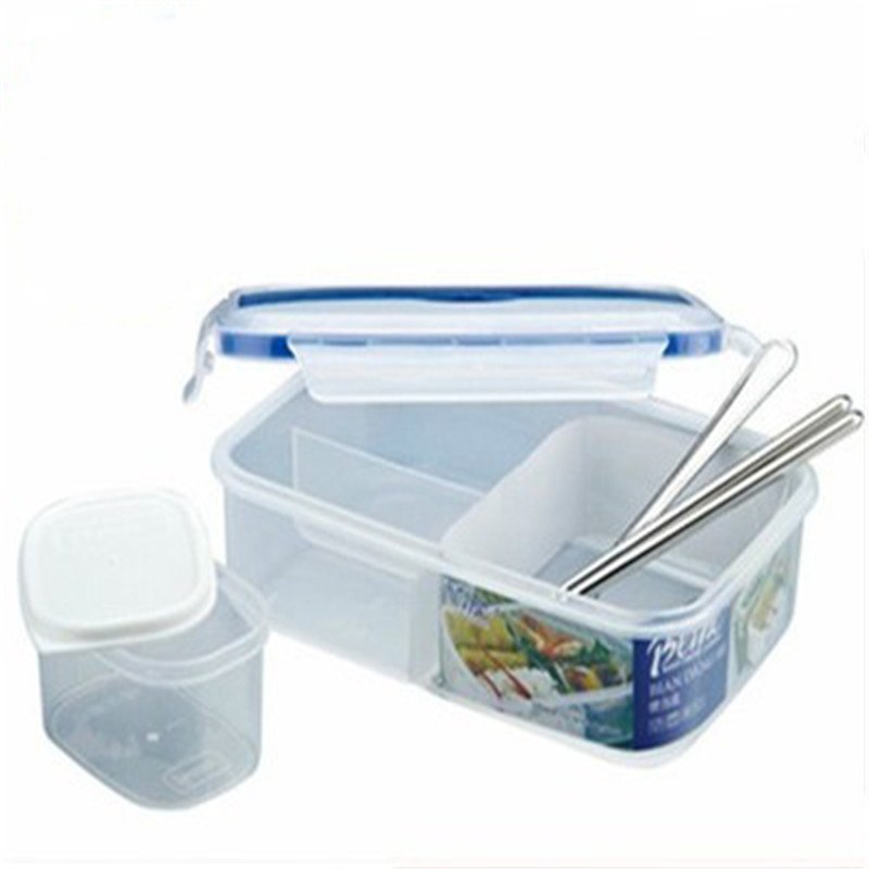 CJ030 Single Buckle Around LunchBox Can Microwaveoven LunchBox Tableware Single Plastic Bento LunchBoxes Secondary image