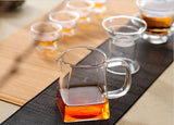 CJ264 Square Bottom Glass Teapot Flower Tea Kettle Set Thick Cup Puer Coffee TeaSet Convenient Resistant Durable Tea set