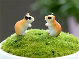 XBJ038 Landscape Mini 2pcs Cute Resin Crafts Decorations Simulation hamster gardening decorative Christmas Garden Decor