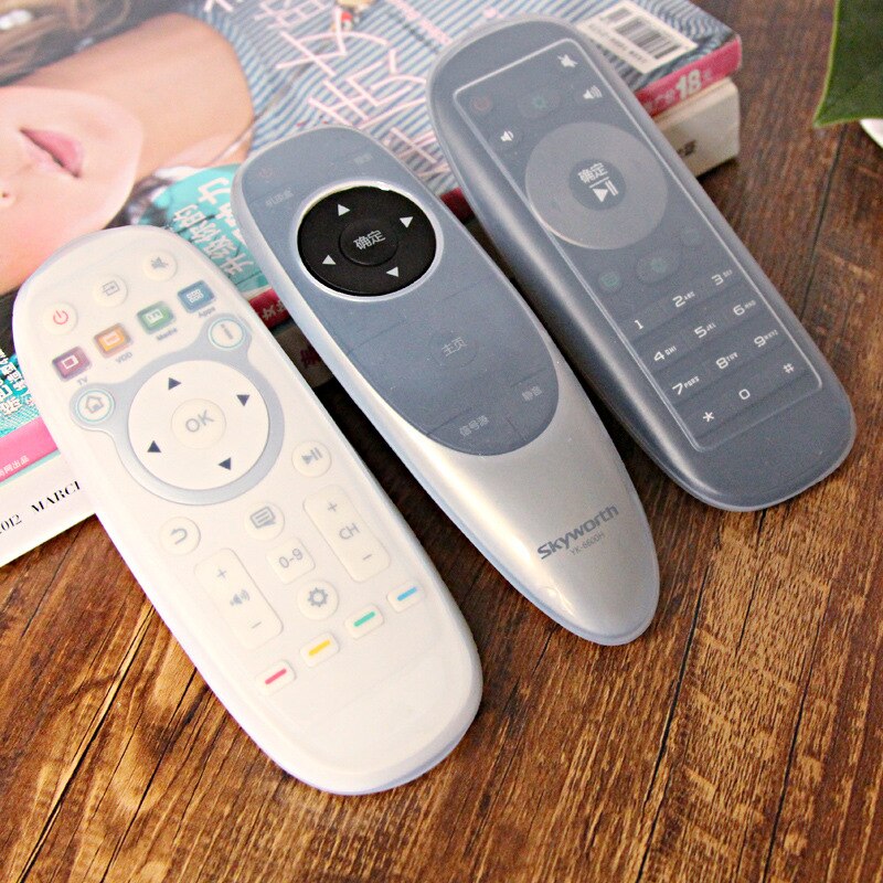 Silicone Protective Case Cover Skin For TV Remote Control Dust Cover Holder Organizer Home Accessories Supplies Secondary image