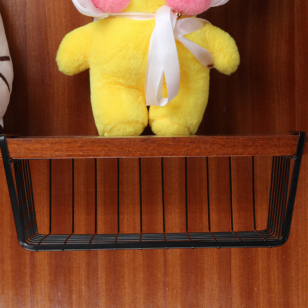 Home Storage Basket Kitchen Multifunctional Storage Rack Under Cabinet Storage Shelf Basket Wire Rack Organizer Storage