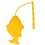 Fish Design Food Grade Silicone Loose Tea Leaf Infuser Herbal Spice Infuser Filter Strainer Drinkware