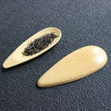 Cute Melon seed shape Drop-shaped Handmade Mini Bamboo Tea Scoops Kung Fu Tea Spoon Black Green Tea Shovel Gift For Friends 1PC