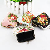 Hot Sale Women Coin Purse Cute Wallet Lady Retro Vintage Flower Small Wallet Hasp Purse Kawaii Bag Clutch Bag