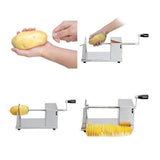 New Manual Stainless Steel Spiral Potato Slicer Potato Tower Kitchen Tool Fruit & Vegetable Tool Potato Tower Cutter