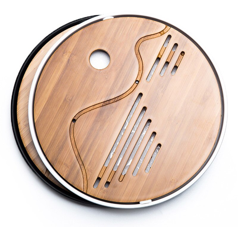 Kung Fu Tea Set Natural Wood Bamboo Tea Tray Rectangular Traditional Bamboo Tea Room Board Table Chinese Tea Room Tools Main image