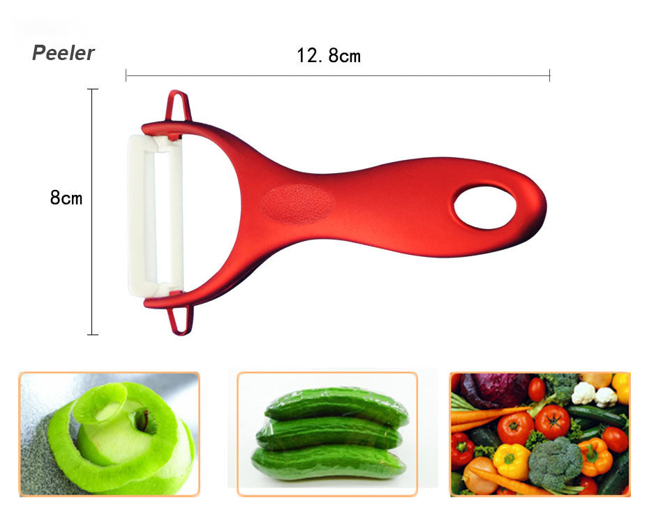 brand high quality kitchen knife ceramic knife set Ceramic Knife Set 3" 4" 5" 6" inch+peeler+Acrylic Stand kitchen