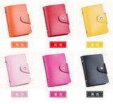 New 24 slots Fashion PU Leather Business Card Holder Organizer Hasp Men Women Bank Credit Card Holder Bag ID Card Wallet
