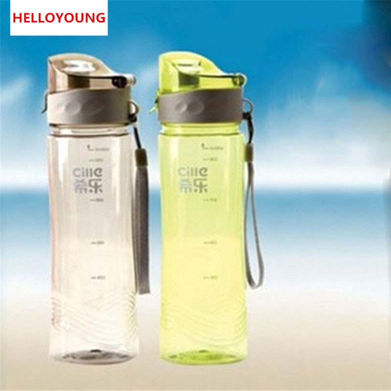 CJ024 new Sports water bottle Portable Plastic Outdoor Camping water bottles sport bottle 620ML Main image