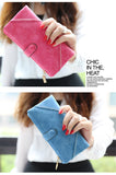 Fashion Retro Matte Stitching leather Wallet Women Long Purse Clutch Women Casual Hasp Dollar Price Wallet Handbag carteira