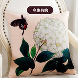 BZ126 Luxury Cushion Cover Pillow Case Home Textiles supplies American Country Flowers Birds decorative throw pillows chair seat