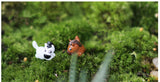 XBJ109 Mini 6PCS pony decor supplies moss micro landscape deco  Garden deco Creative handicrafts