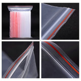 100 pcs/set 0.05 mm Thickness Jewelry  Postal Compressed Lock Reclosable Plastic Poly Clear Bags