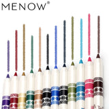 Menow Brand 12 Colors/Set Eyeliner Lip Pencil Waterproof Eye shadow Make up kit Cosmetic 3-in-one Eyes Makeup maquiagem 5471