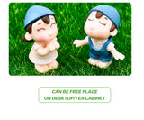 1set Sweety Lovers Couple Chair Figurines Miniatures Fairy Garden Gnome Moss Terrariums Resin Crafts Home Decoration