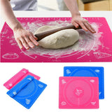 High Quality 1pc Silicone Roll Cut Mat Rolling Cutting Pad Fondant Cake Dough Decorating Tool