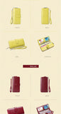 Women Wallet Leather Card Coin Holder Money Clip Long Clutch Phone Wristlet Trifold Zipper Cash Photo Famous Brand Female Purse