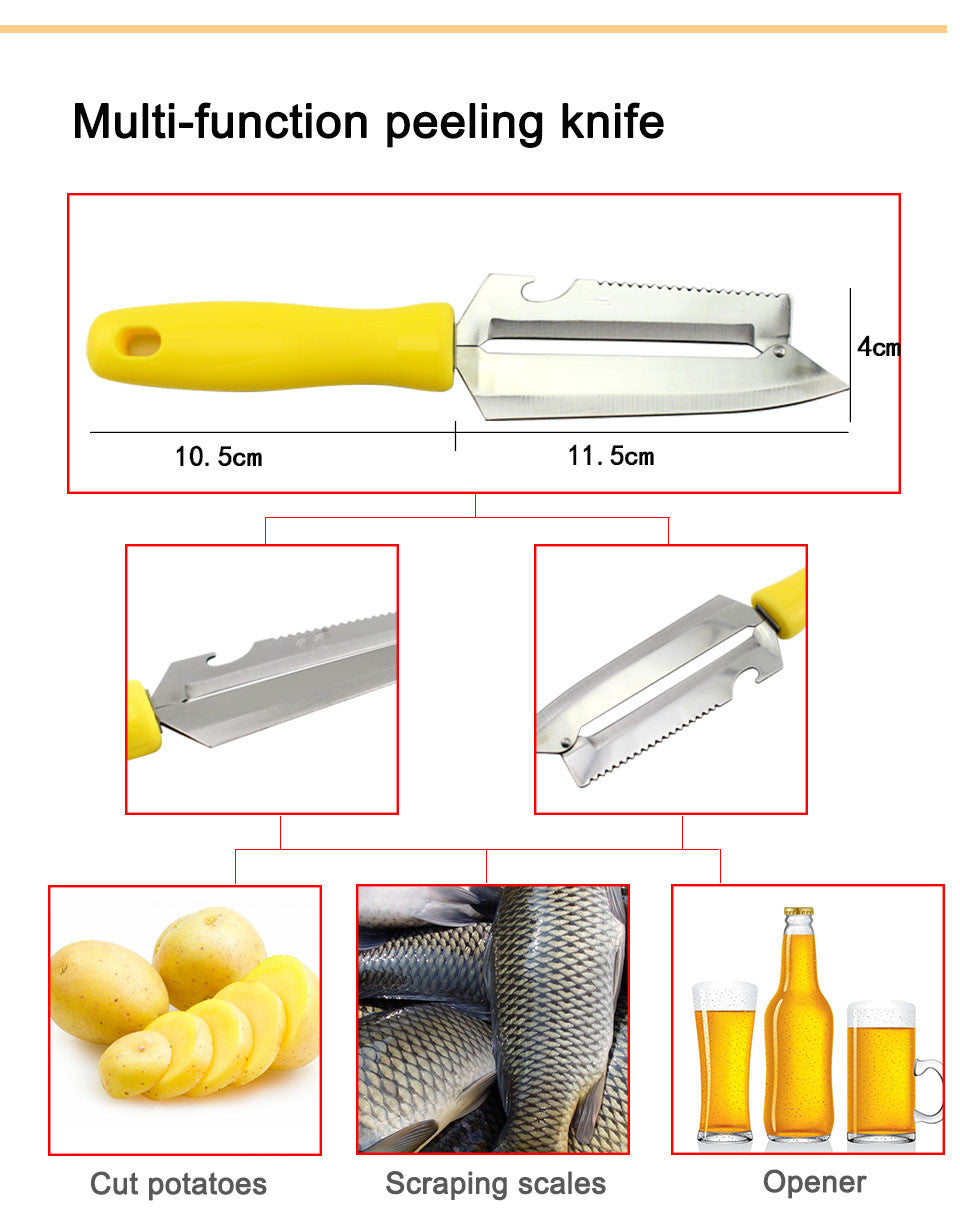 3 pcs in one set high quality stainless steel kitchen knife set,meat knife,fruit knife,multi peeler knife