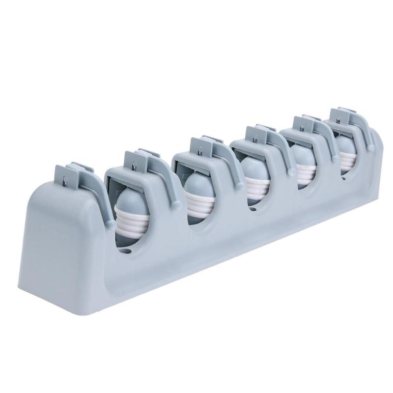 Kitchen Organizer Mop Holder 5/4/3 Position Brush Broom Hanger Storage Rack Household Mop Brush Hanger Kitchen Gadgets