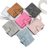 Retro Matte Women Wallet Hasp Zipper Brand Wallets Female Coin Purse PU Leather Lady Money Pouch Bag Candy Color Card Holder