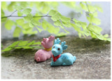 XBJ157 Mini 6pcs Sika deer decoration supplies moss micro landscape deco  Garden deco Creative handicrafts