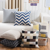BZ115 Luxury Cushion Cover Pillow Case Home Textiles supplies Lumbar Pillow Lattice stripes decorative throw pillows chair seat
