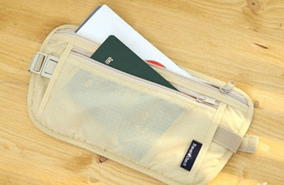 Cloth Travel Pouch Hidden Wallet Passport Money Waist Belt Bag Slim Secret Security Useful Travel Bag