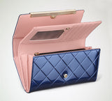 Women's Wallets Women Cowhide Leather Wallet Luxury Design Ladies Party Clutch Patent Leather Purses Long Card Holder