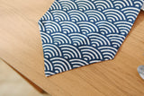 HELLOYOUNG Japan Style Fan Pattern Cotton Linen Table Runner Geometric Tablecloths Home Restaurant Banquet Party Decor 3 Size