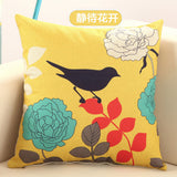 BZ009  Luxury Cushion Cover Pillow Case flower Cushion Polyester Cotton Home Decor Sofa Car Seat Decorative Throw Pillow