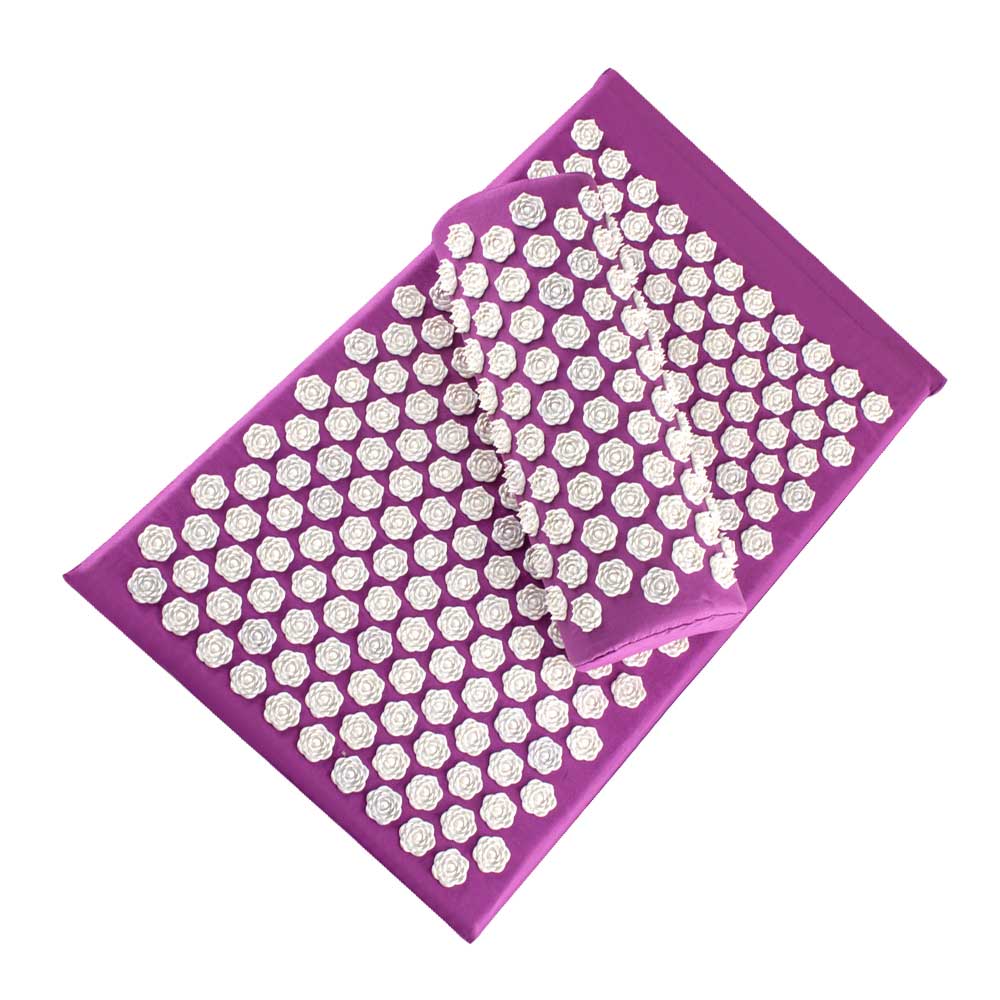 Massager Cushion Acupuncture Sets Relieve Stress Back Pain Acupressure Mat/Pillow Massage Mat Rose Spike Massage and Relaxation