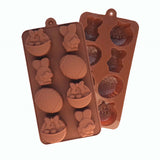 Lovely Rabbit Fruit-Kep Shaped For Chocolate Mold Grade Silicone Mold Practical Environmental Protection Cake Tools
