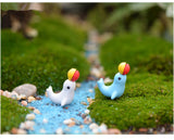 XBJ099 Mini 5pcs Top dolphin decoration supplies moss micro landscape deco  Garden deco Creative handicrafts