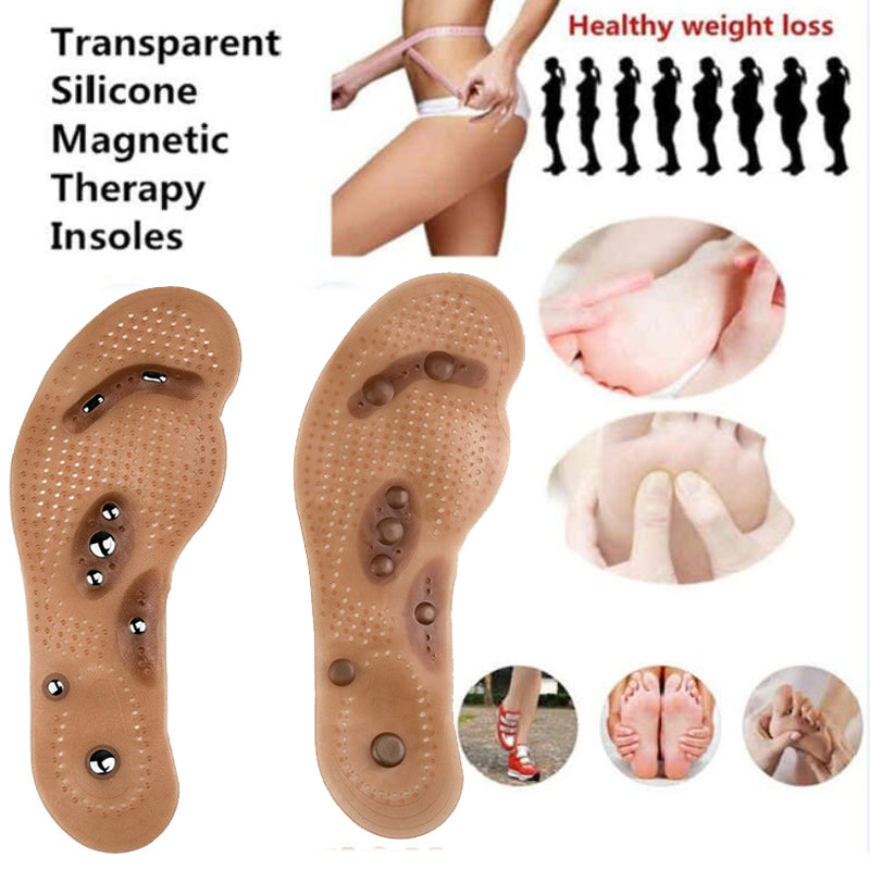 Body Detox Slimming Magnetic Foot Acupuncture Point Therapy Insole Cushion Massager Brioche Comfort Massage Shoe Pads Therapy Main image