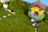 XBJ100 Mini 5pcs Hedgehog mother and little hedgehog decor supplies moss micro landscape deco  Garden deco Creative handicrafts